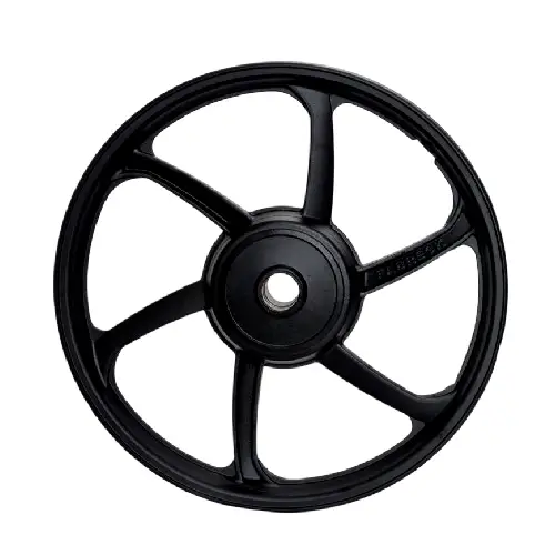 RODA DIANTEIRA MODELO 6 PALITOS BIZ 100 PRETO